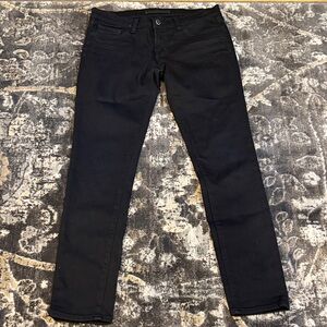 J Brand Classic Black Skinny Leg Jeans Jett size 28